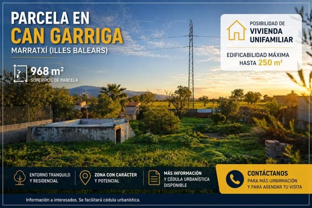 Building Plot for sale in Marratxí - € 220,000 (Ref: 9733460)