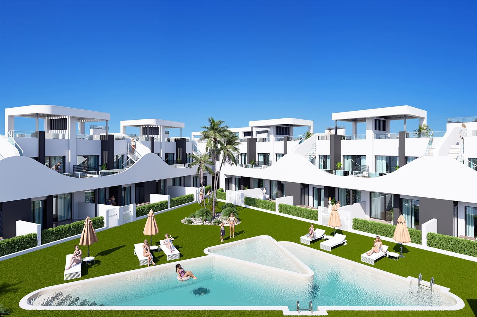 2 soveværelse Lejlighed til salg i San Fulgencio med swimmingpool garage - € 233.900 (Ref: 10060544)