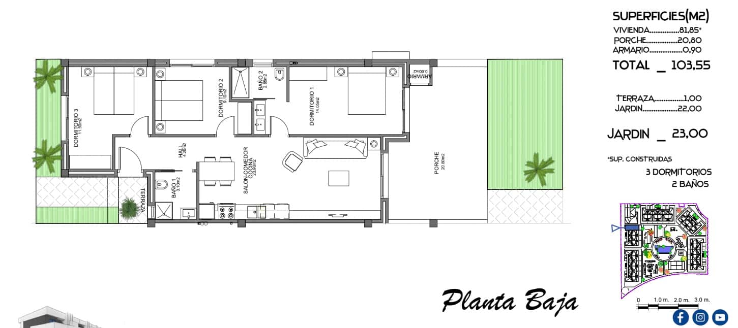 3 camera da letto Appartamento in vendita in El Raso con piscina - 201.000 € (Rif: 9239283)