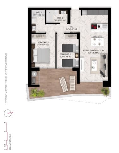 2 Zimmer Apartment zu verkaufen in San Miguel de Salinas mit Pool Garage - 224.000 € (Ref: 9779145)