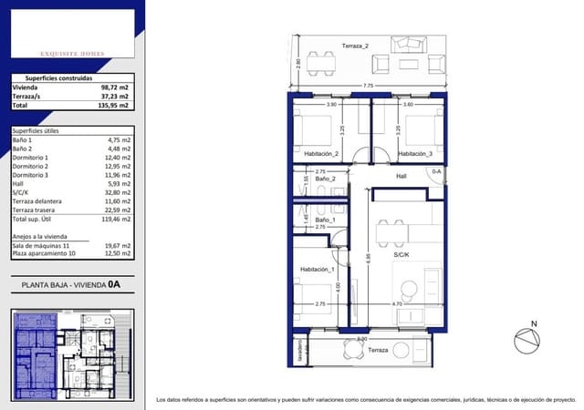 3 soverom Leilighet til salgs i La Villajoyosa / Vila Joiosa med svømmebasseng garasje - € 351 750 (Ref: 8848934)