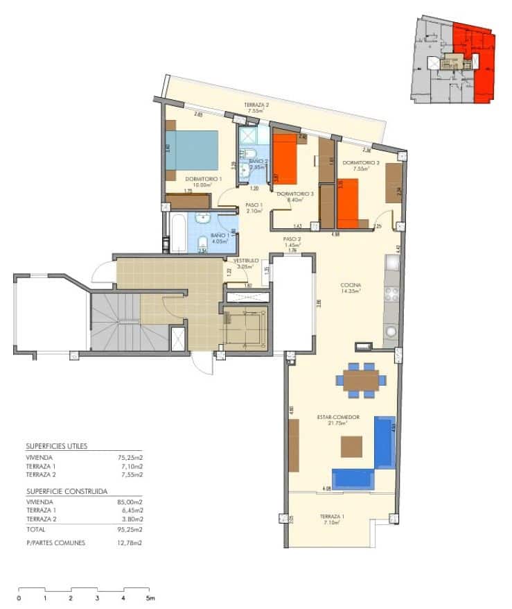 Apartamento de 3 habitaciones en Alicante / Alacant ciudad en venta - 389.000 € (Ref: 9341835)