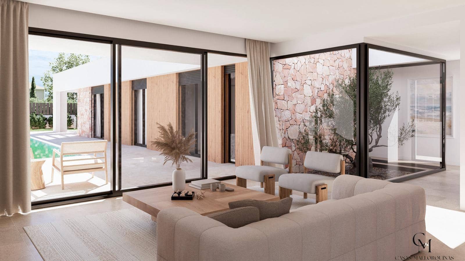 Chalet de 3 habitaciones en Sa Coma en venta con piscina garaje - 1.195.000 € (Ref: 9996164)
