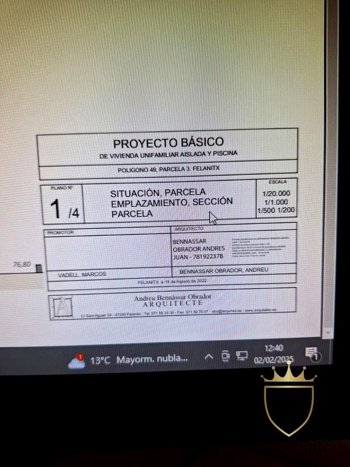 Ubebygd land til salgs i Felanitx - € 790 000 (Ref: 8779801)