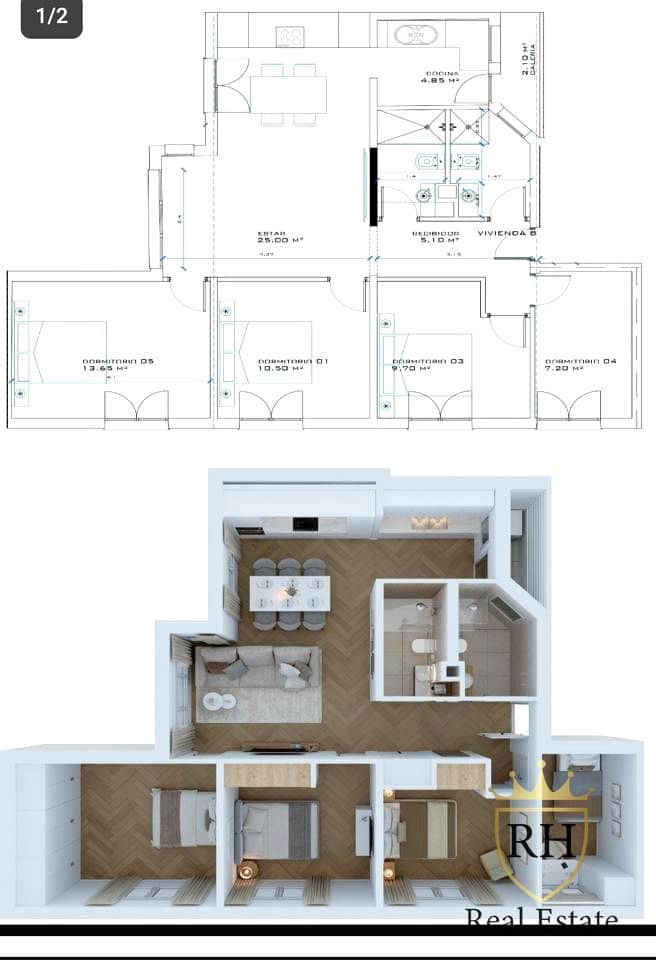 3 sypialnia Mieszkanie na sprzedaż w Palma de Mallorca - 450 000 € (Ref: 9130180)