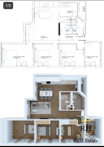 3 sypialnia Mieszkanie na sprzedaż w Son Dameto, Palma de Mallorca - 450 000 € (Ref: 9130180)