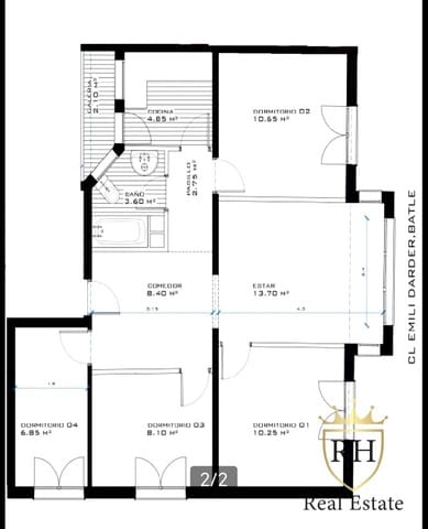 3 quarto Apartamento para venda em Son Dameto, Palma de Mallorca - 450 000 € (Ref: 9130180)