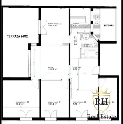 3 quarto Apartamento para venda em Son Dameto, Palma de Mallorca - 450 000 € (Ref: 9130180)