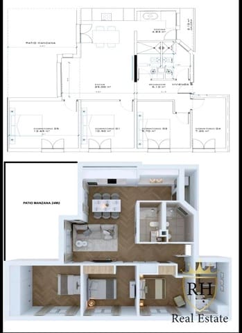 3 quarto Apartamento para venda em Son Dameto, Palma de Mallorca - 450 000 € (Ref: 9130180)