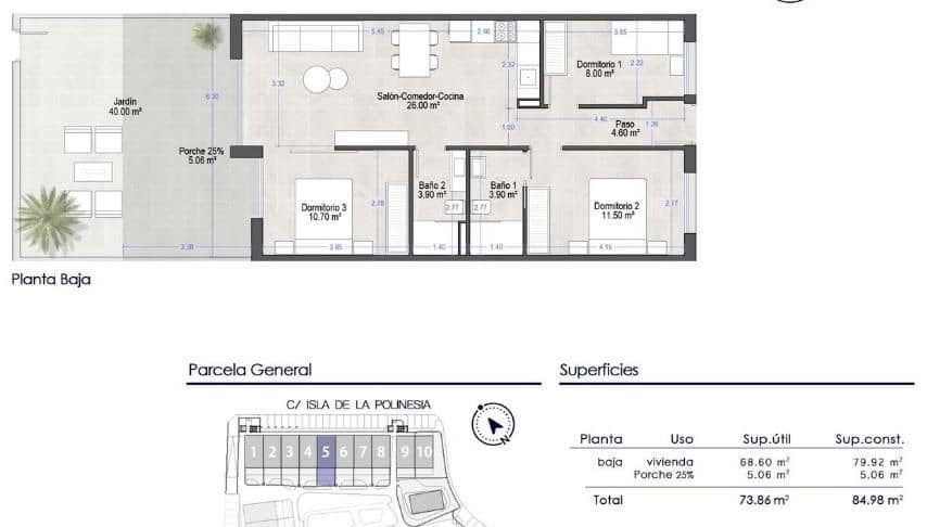 3 sovrum Lägenhet till salu i Santiago de la Ribera med pool garage - 260 000 € (Ref: 10131804)
