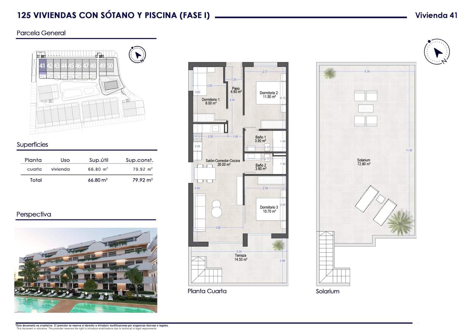 3 sypialnia Penthouse na sprzedaż w Santiago de la Ribera z basenem garażem - 290 000 € (Ref: 10131805)