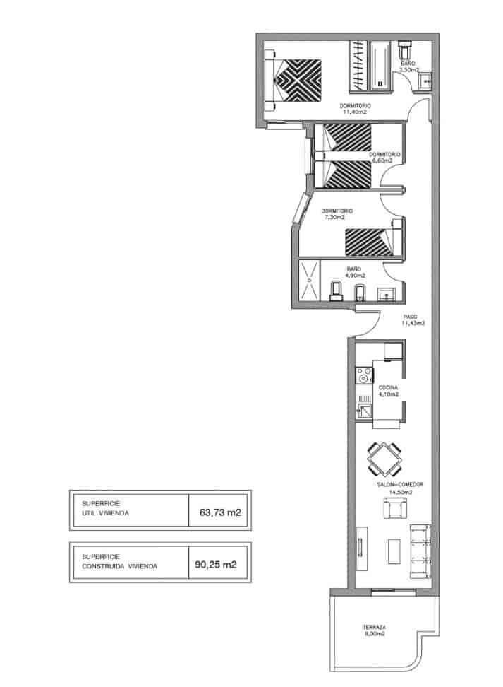3 soveværelse Lejlighed til salg i Torrevieja - € 179.000 (Ref: 10133435)