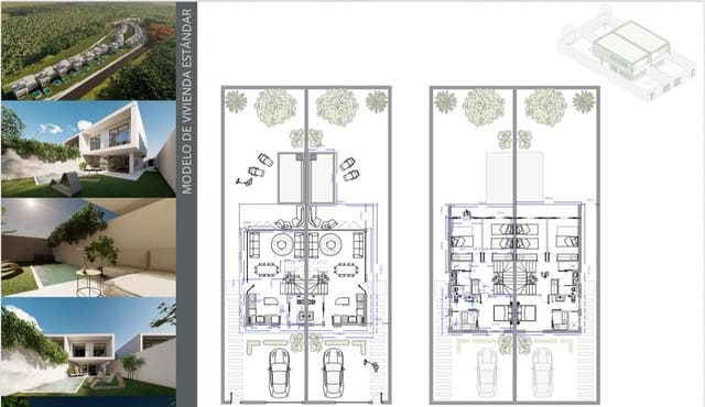 3 sovrum Radhus till salu i Sangonera La Verde, Murcia stad med pool - 300 000 € (Ref: 9236695)