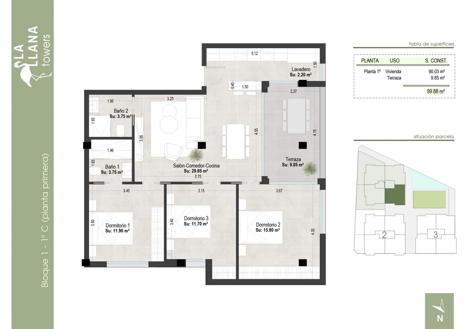 3 camera da letto Appartamento in vendita in Lo Pagan con piscina garage - 279.000 € (Rif: 9236696)