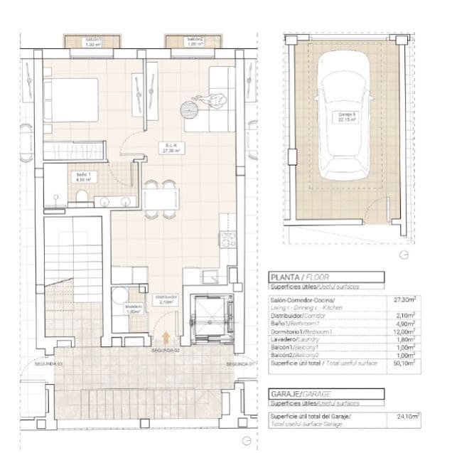 1 quarto Apartamento para venda em Hondon de las Nieves com piscina - 175 000 € (Ref: 9236717)