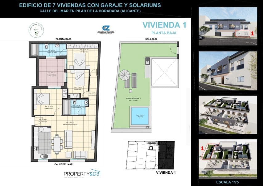 2 bedroom Apartment for sale in Pilar de la Horadada with garage - € 185,000 (Ref: 9236721)