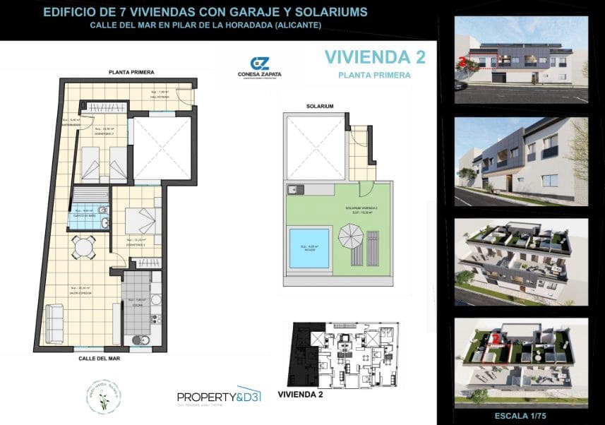 2 bedroom Apartment for sale in Pilar de la Horadada with garage - € 185,000 (Ref: 9236721)