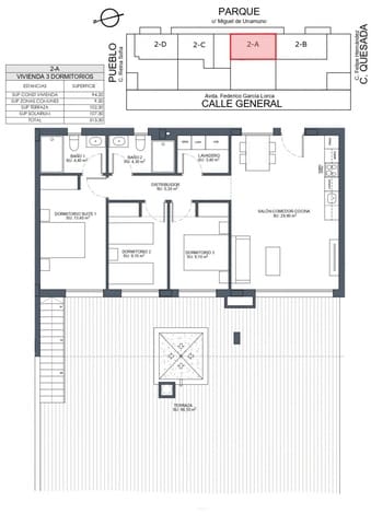 2 camera da letto Appartamento in vendita in Benijófar - 253.000 € (Rif: 9236735)