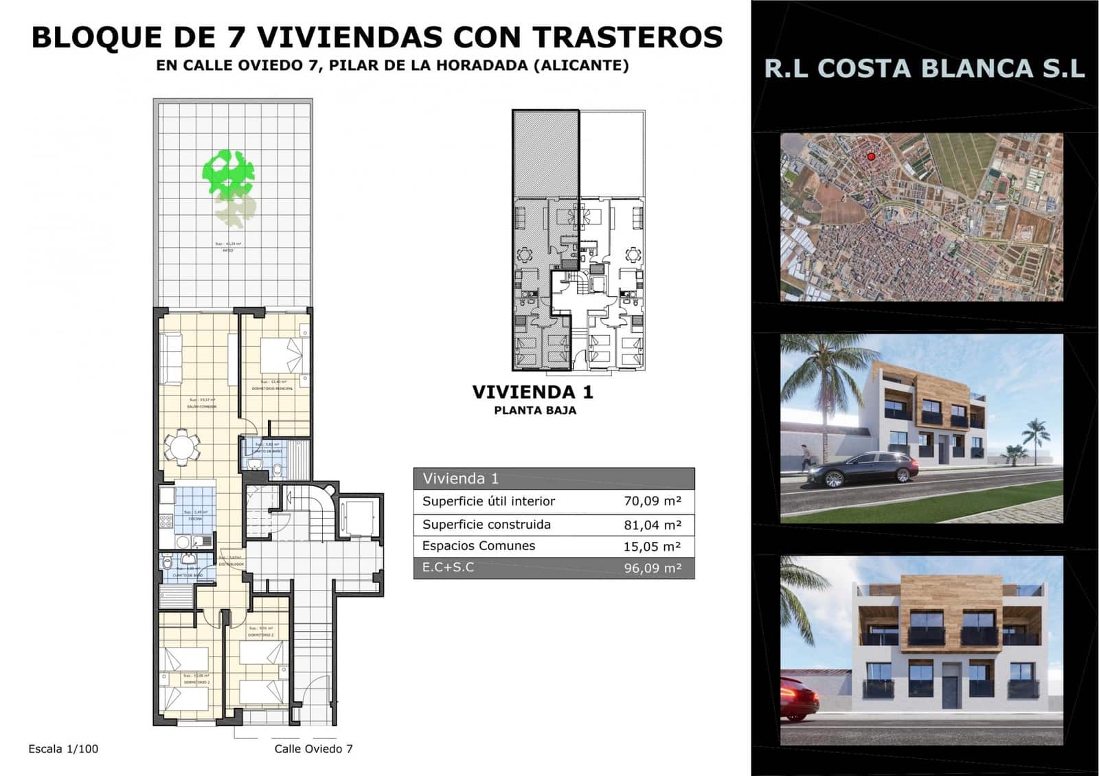 3 bedroom Apartment for sale in Pilar de la Horadada - € 235,000 (Ref: 9236743)