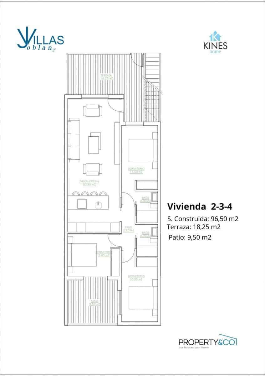 3 slaapkamer Bungalow te koop in Lo Pagan - € 269.900 (Ref: 9690992)