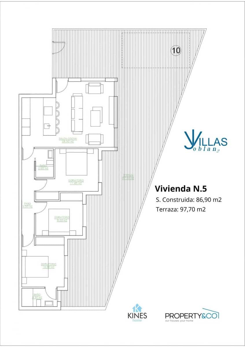 3 slaapkamer Bungalow te koop in Lo Pagan - € 269.900 (Ref: 9690992)