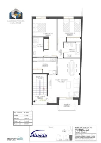 Apartamento de 2 habitaciones en Roda de Barà en venta - 125.900 € (Ref: 9691016)