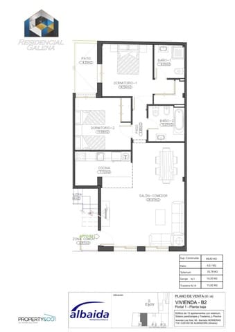 Apartamento de 2 habitaciones en Roda de Barà en venta - 125.900 € (Ref: 9691016)