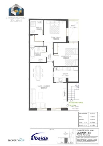 Apartamento de 2 habitaciones en Roda de Barà en venta - 125.900 € (Ref: 9691016)