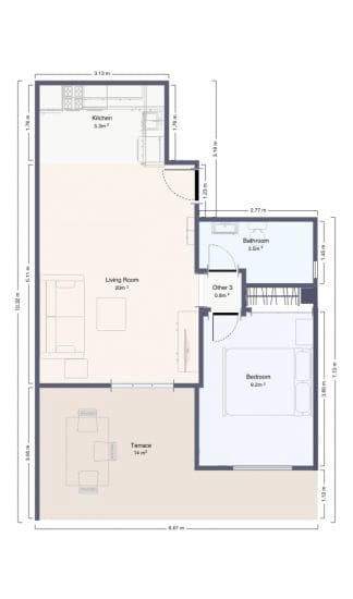 1 sypialnia Apartament na sprzedaż w Filipinas - 155 000 € (Ref: 9735743)