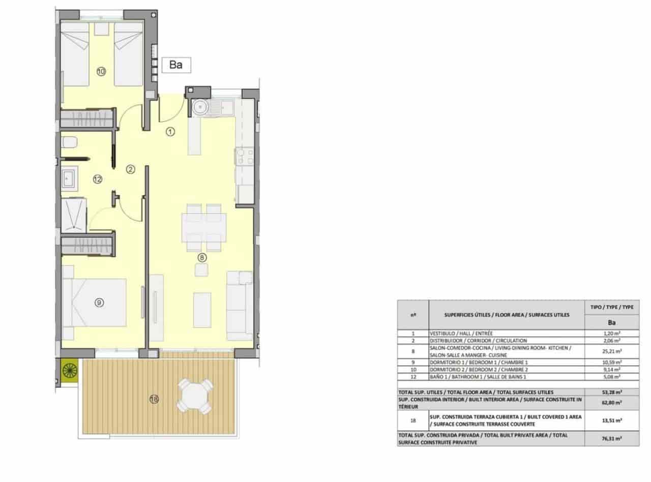 Apartamento de 2 habitaciones en Filipinas en venta con garaje - 264.900 € (Ref: 9762121)