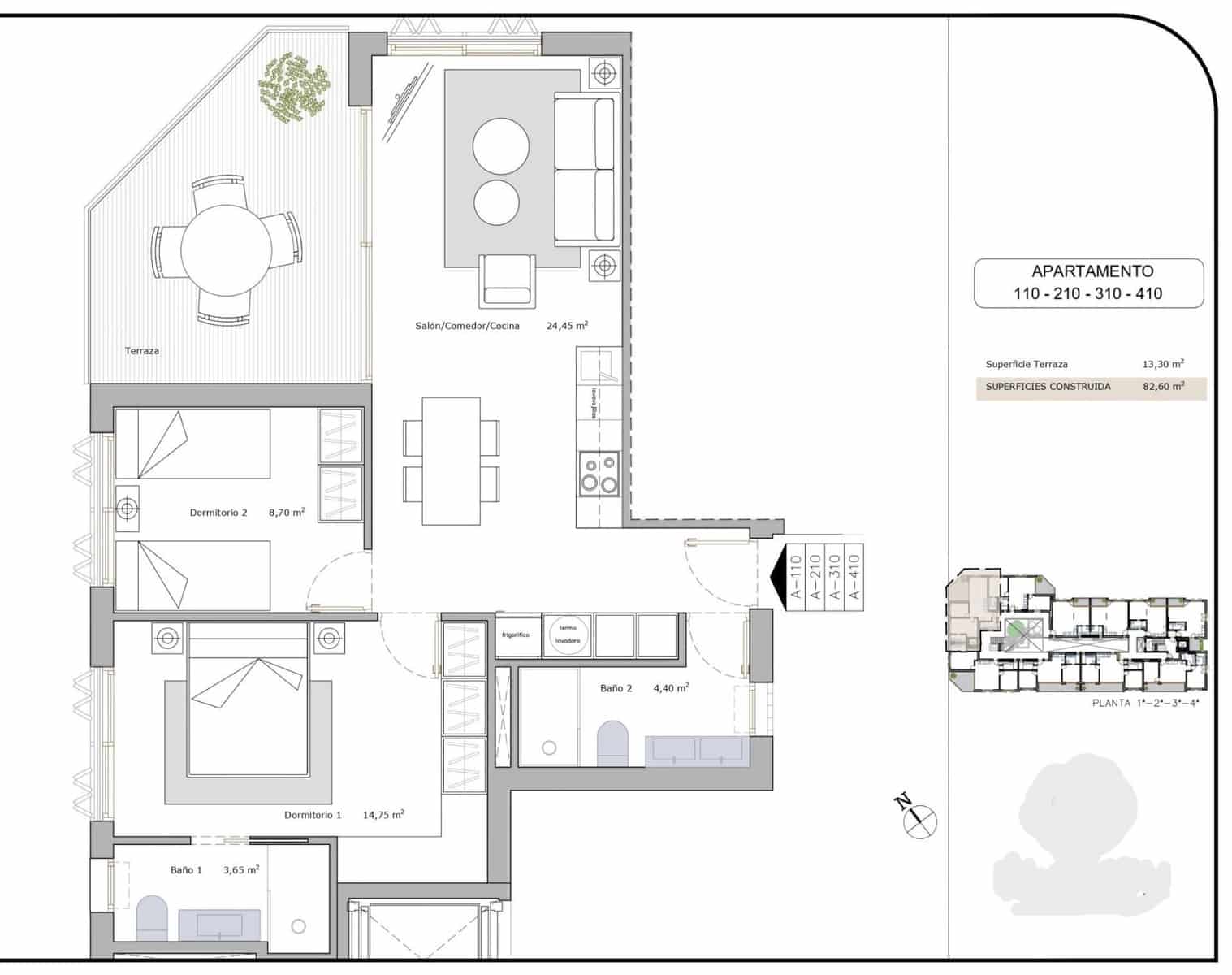 1 sovrum Lägenhet till salu i Lo Pagan med pool - 151 900 € (Ref: 9804508)
