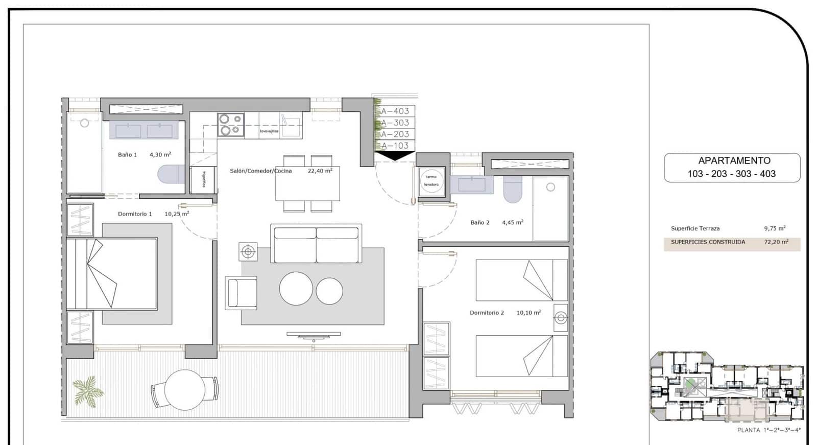 2 sypialnia Apartament na sprzedaż w Lo Pagan z basenem - 208 900 € (Ref: 9804509)