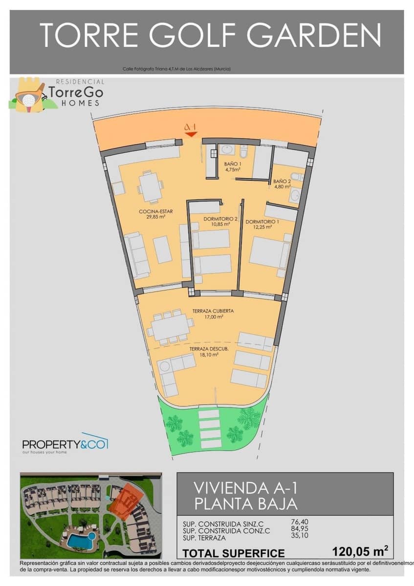 2 sypialnia Willa na sprzedaż w Los Alcazares - 278 900 € (Ref: 9825460)