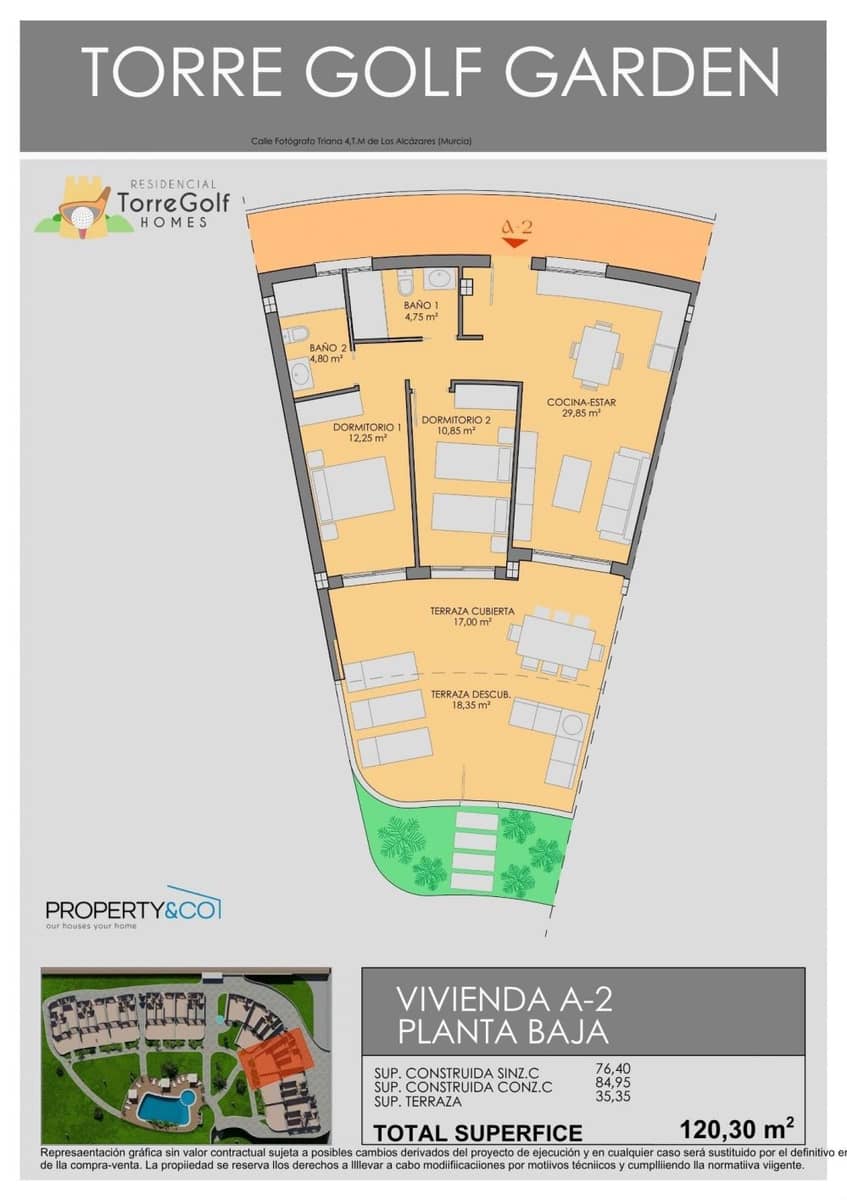 2 sypialnia Willa na sprzedaż w Los Alcazares - 278 900 € (Ref: 9825460)