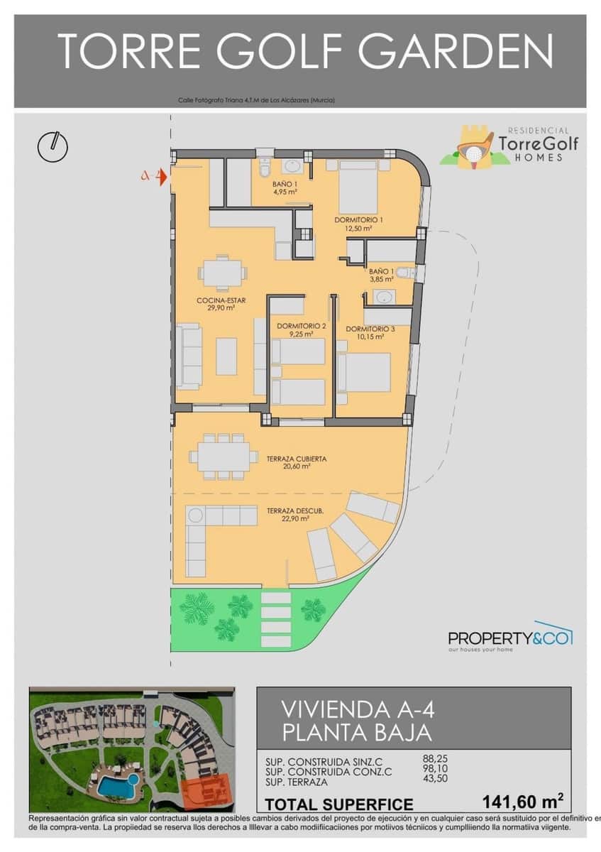 2 sypialnia Willa na sprzedaż w Los Alcazares - 278 900 € (Ref: 9825460)