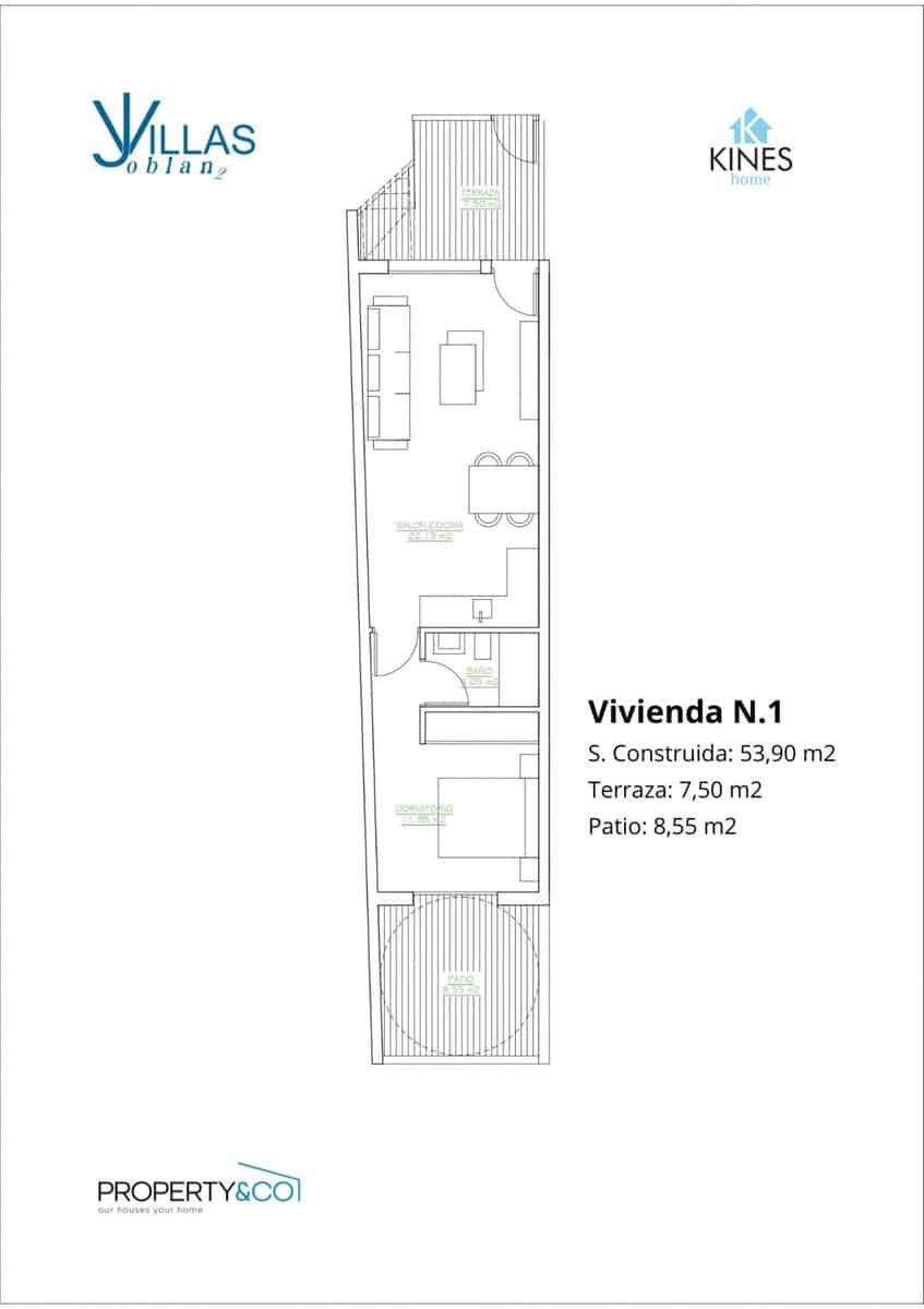1 soverom Bungalow til salgs i Lo Pagan - € 179 900 (Ref: 9870259)