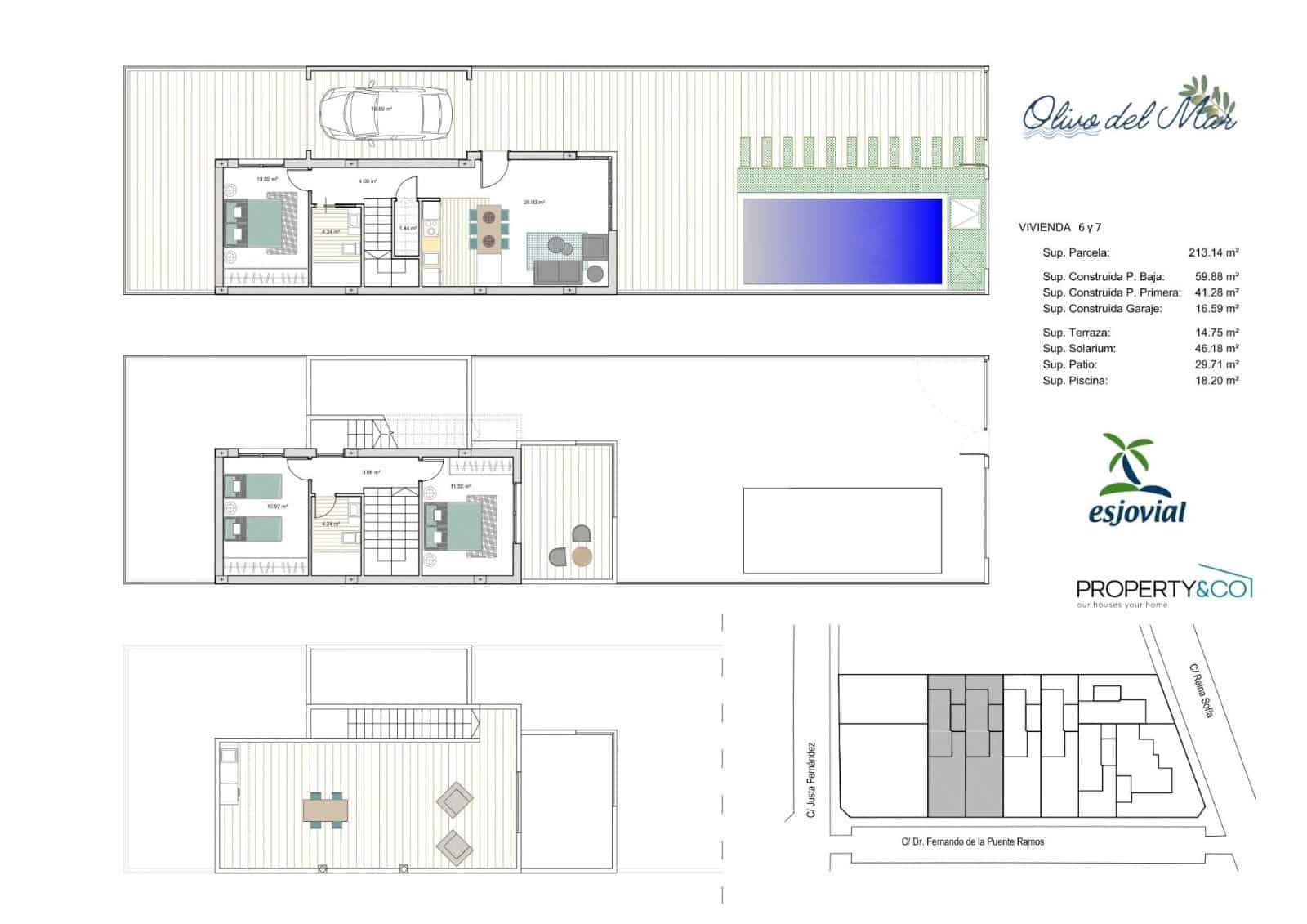 3 quarto Moradia para venda em Los Alcazares com piscina - 419 900 € (Ref: 9870275)