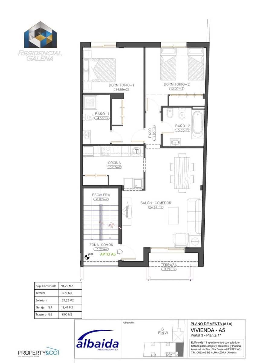 2 sovrum Lägenhet till salu i Cuevas del Almanzora - 125 900 € (Ref: 9870279)