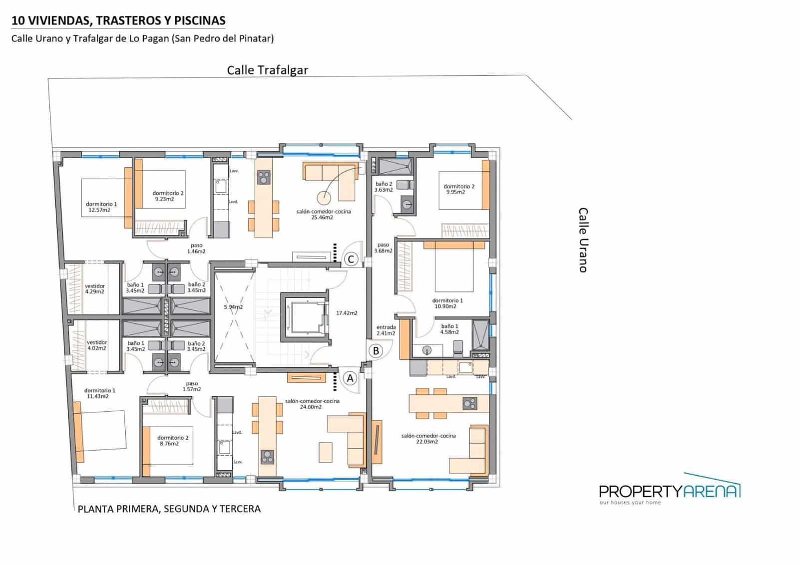 3 slaapkamer Penthouse te koop in Lo Pagan met zwembad - € 949.900 (Ref: 9870281)