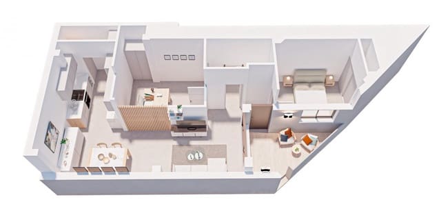 2 sypialnia Apartament na sprzedaż w Pilar de la Horadada - 149 900 € (Ref: 9963244)