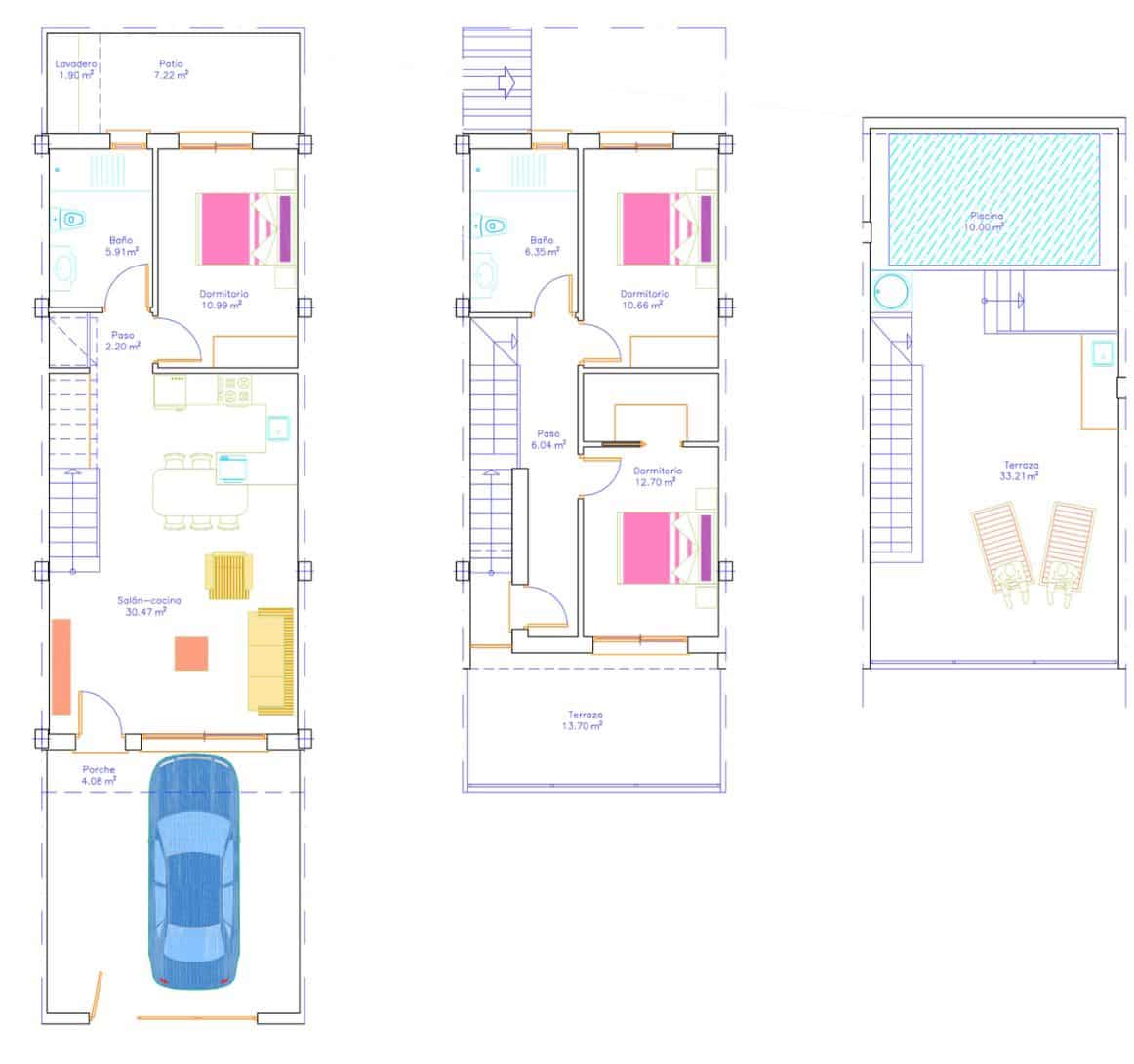 3 soveværelse Byhus til salg i Lo Pagan med swimmingpool - € 379.000 (Ref: 9995170)