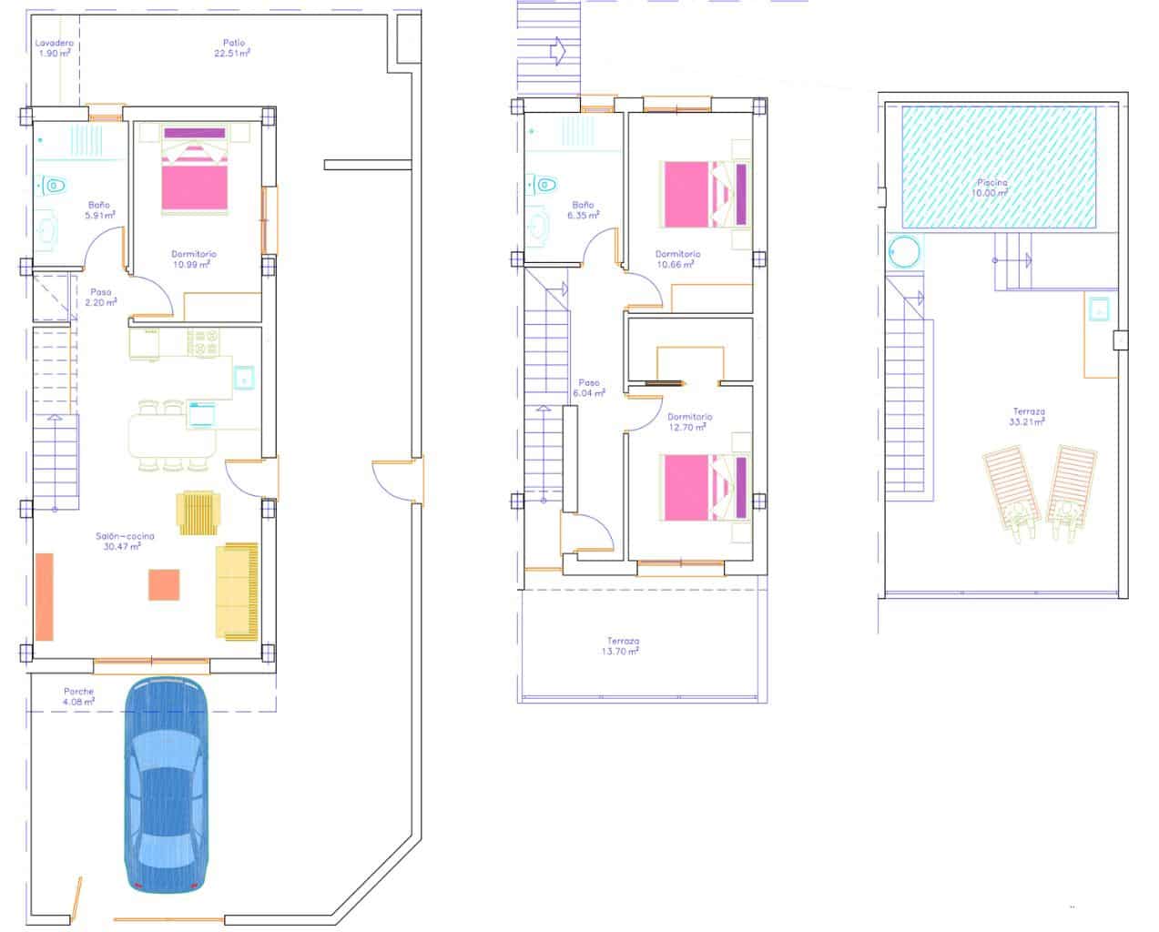 3 soveværelse Byhus til salg i Lo Pagan med swimmingpool - € 379.000 (Ref: 9995170)