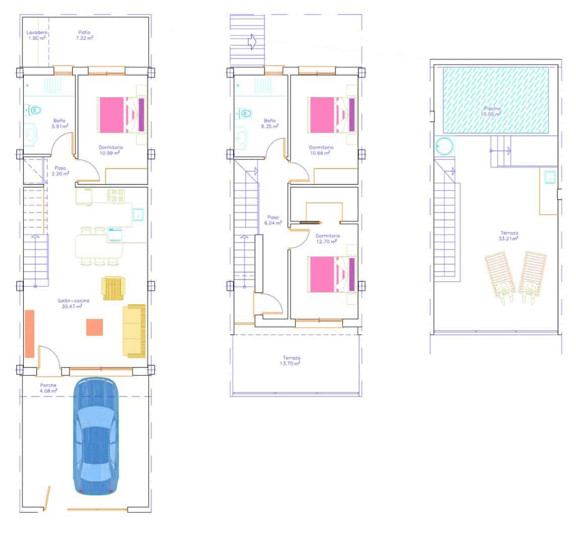 3 soveværelse Byhus til salg i Lo Pagan med swimmingpool - € 379.000 (Ref: 9995170)