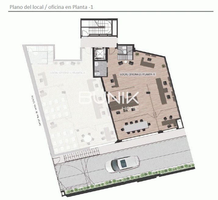 2 makuuhuone Kaupallinen vuokrattavana paikassa Barcelona kaupunki mukana 
autotalli - 3 100 € (Ref: 9875401)