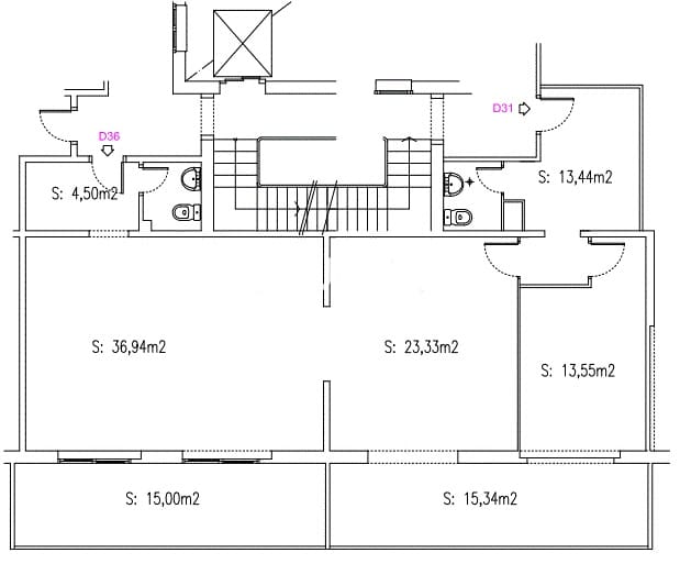 3 sypialnia Biuro do wynajęcia w Miasto Barcelona z garażem - 2 000 € (Ref: 9956636)