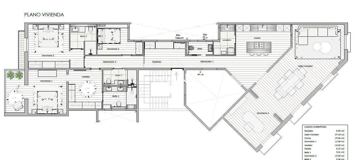Apartamento de 4 habitaciones en Barcelona ciudad en venta - 1.870.000 € (Ref: 9970638)
