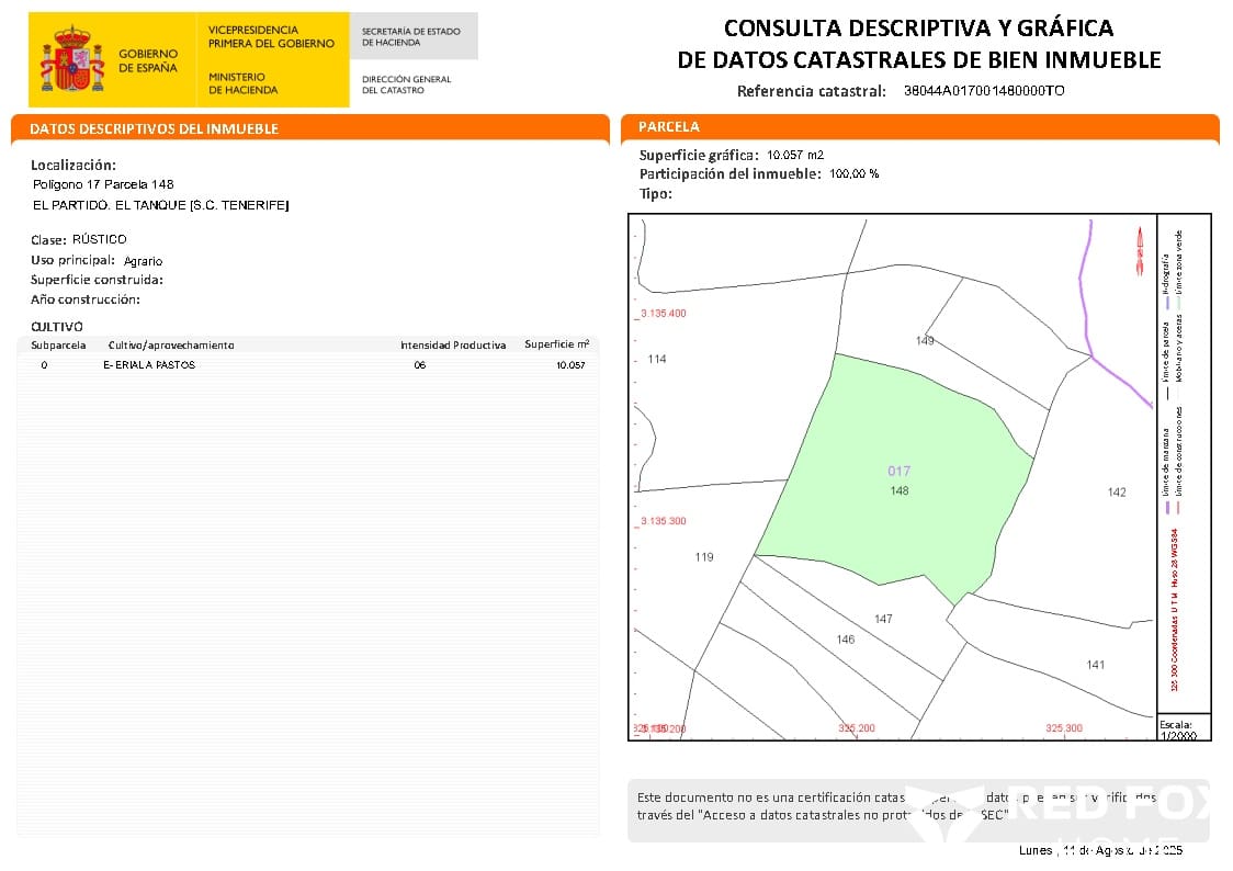 Ubebygd land til salgs i El Tanque - € 200 000 (Ref: 9409694)
