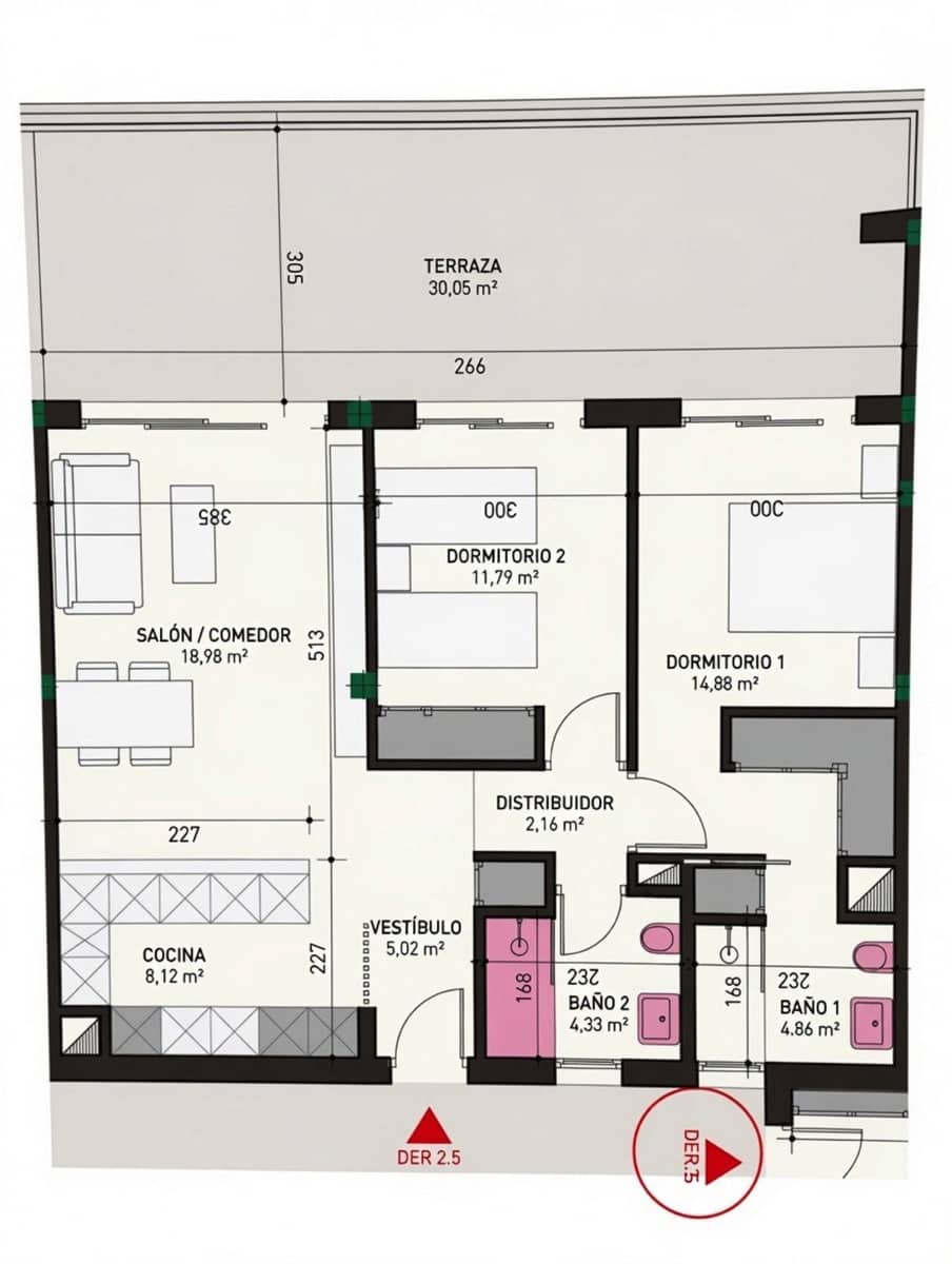 2 slaapkamer Appartement te koop in San Pedro de Alcantara - € 520.000 (Ref: 10020623)
