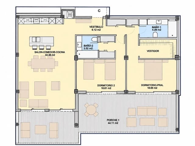 2 makuuhuone Huoneisto myytävänä paikassa Casares - 599 000 € (Ref: 10051476)