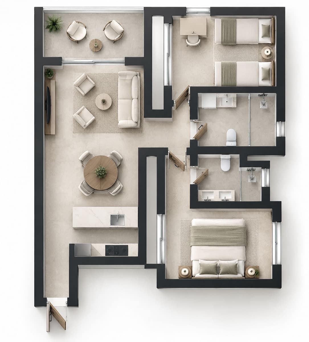 2 Zimmer Penthouse zu verkaufen in Estepona - 615.000 € (Ref: 10097925)
